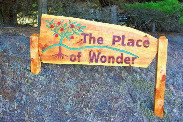 The Place of Wonder sign